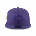 Men's Baltimore Ravens New Era Purple 2018 NFL Sideline Color Rush Official 9FIFTY Snapback Adjustable Hat 3062758